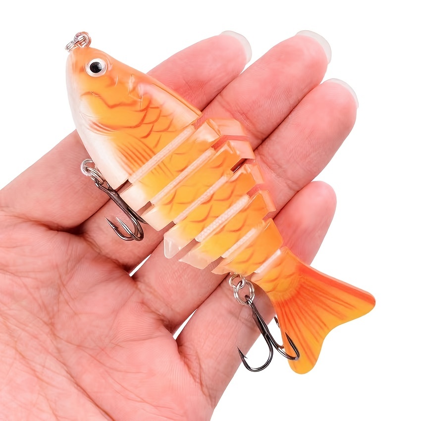 1pc Multi Section Floating Fishing Lure With Hooks - Temu