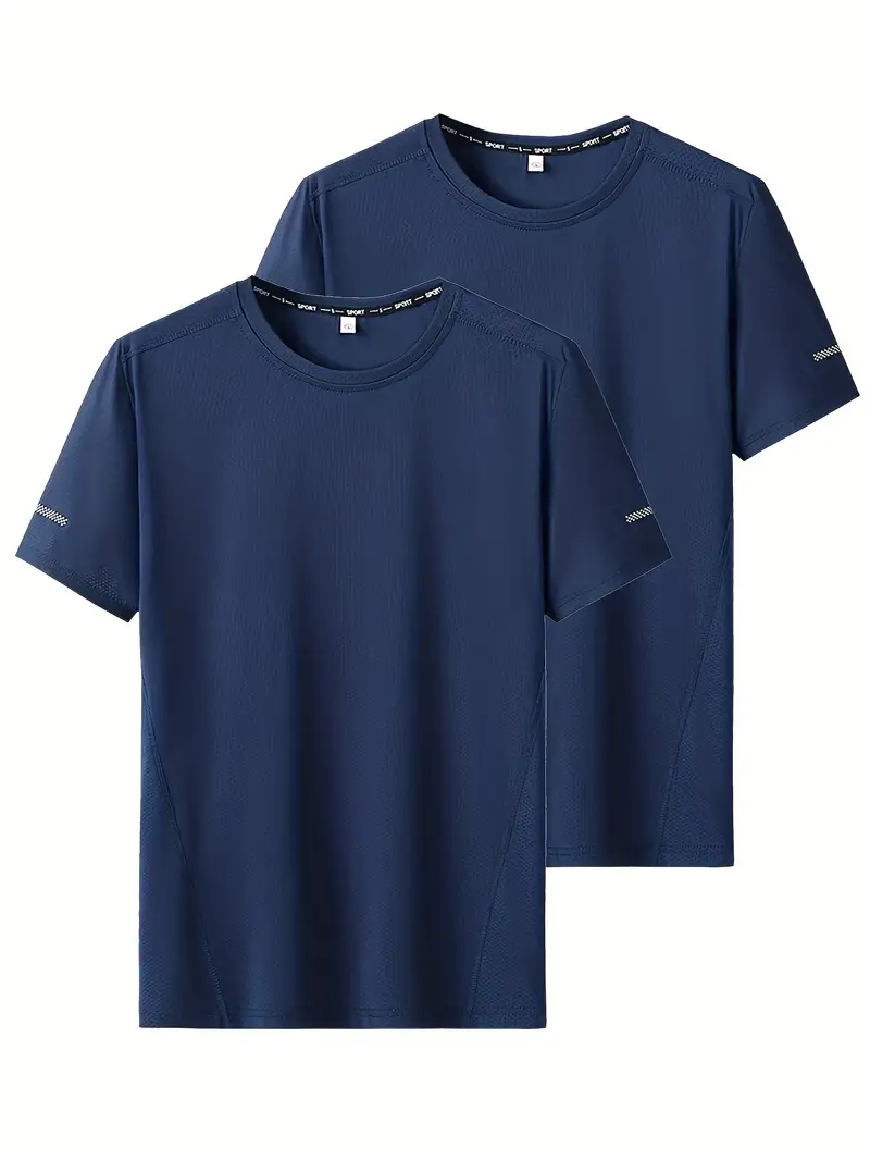 Plus Size Men's T shirts Ice Silk Cool Comfy Undershirts - Temu
