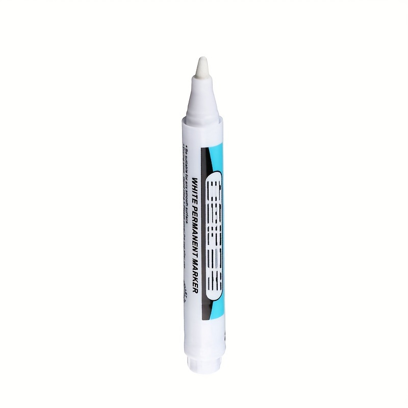 White Permanent Paint Pen Set For Wood Rock Plastic Faux - Temu