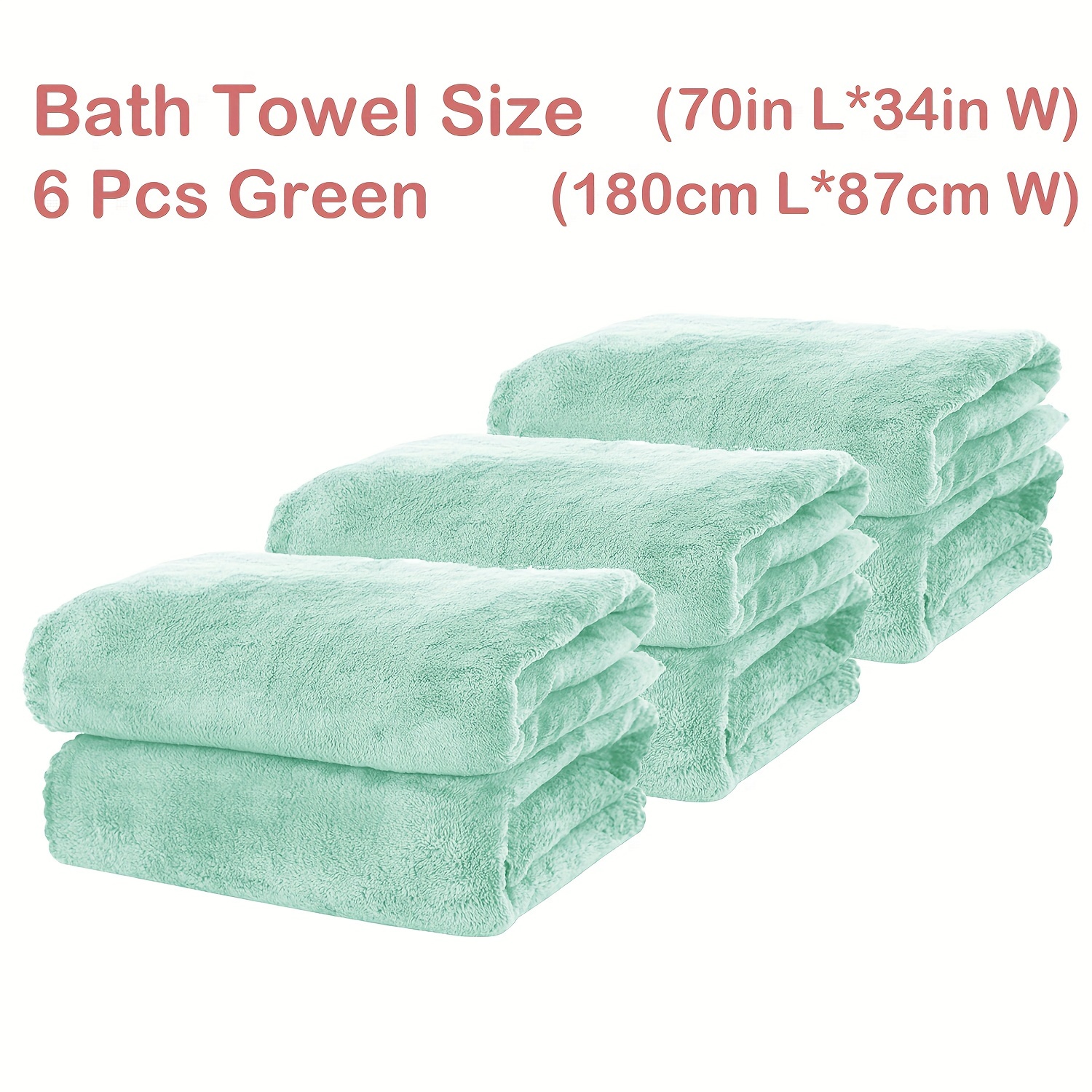 Premium Bath Towel Set Polyester Coral Velvet Highly - Temu Canada