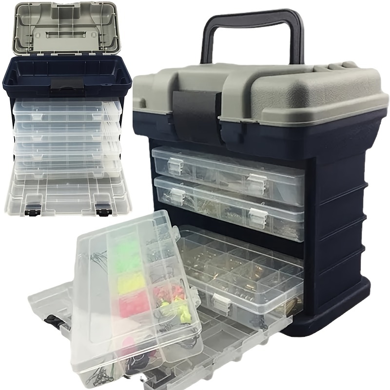 Organize Fishing Tackle Box Portable Multifunctional Storage - Temu Canada