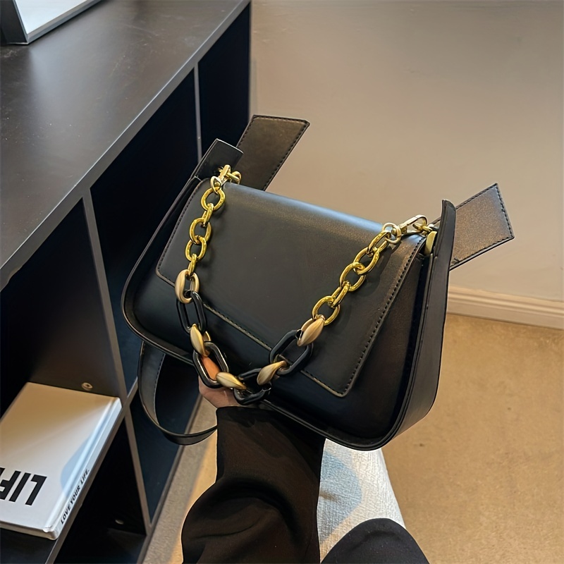 Ladies Chain Mini Bags Solid Color Shoulder Crossbody Purses and Handbags  2023