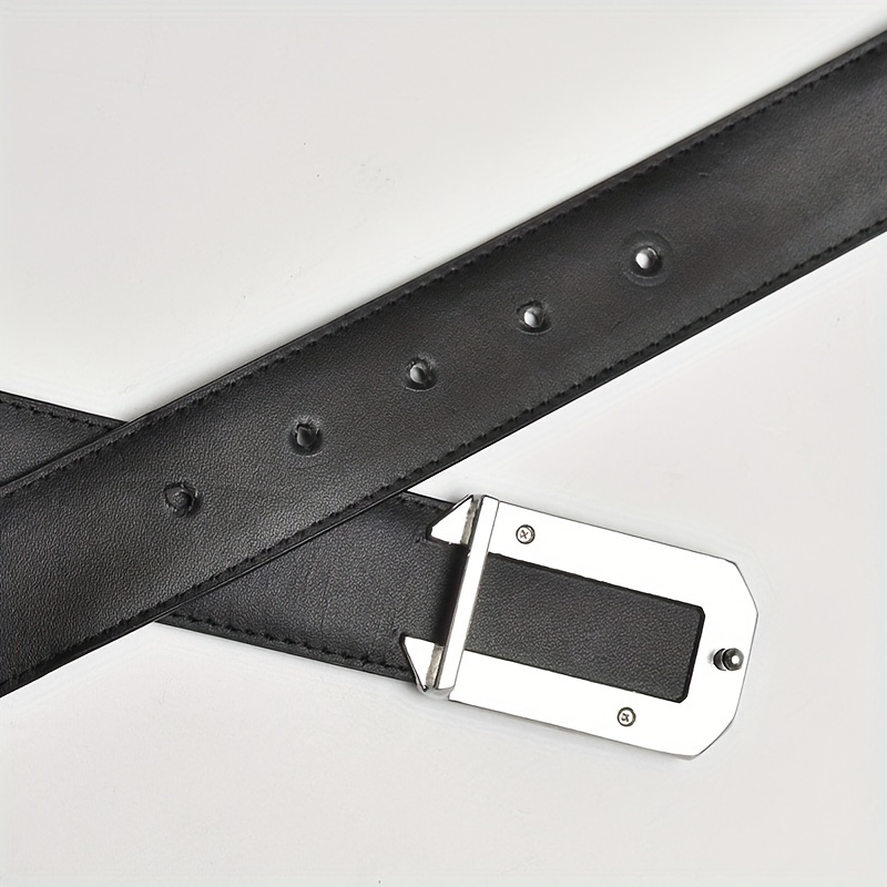 Men's Leather Buckle Belt Jeans Pants Belt
