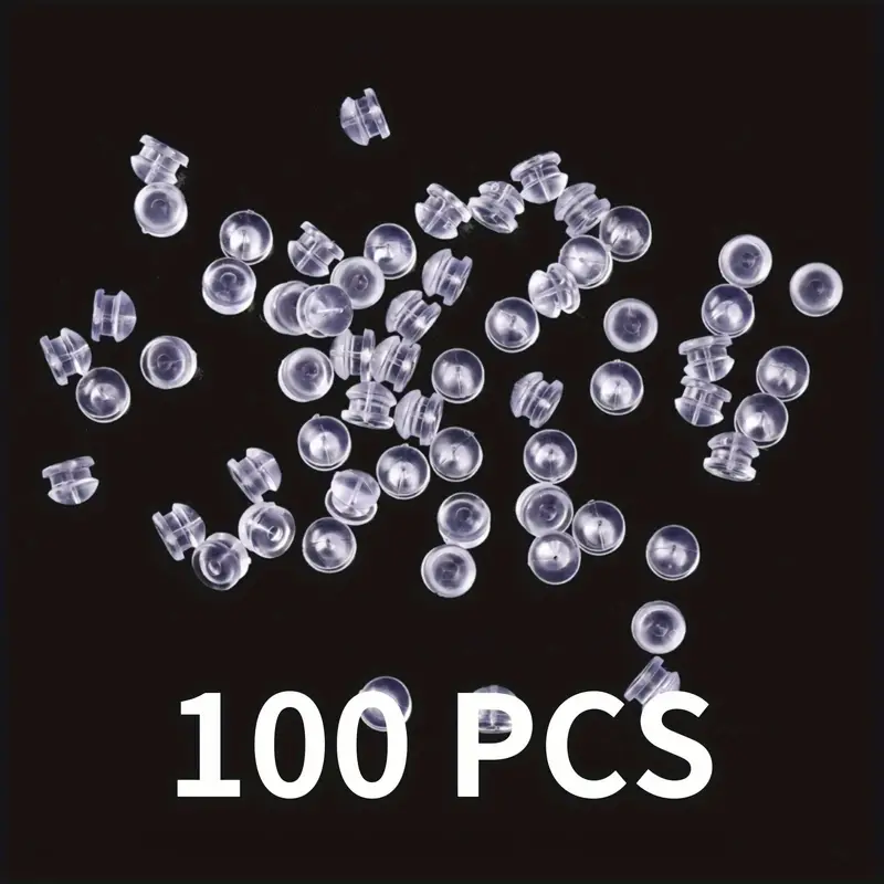 15000pcs 4mm Soft Silicone Earring Backs, Clear Plastic Rubber Earring  Backings For Fish Hook, Earring Studs, Hoops