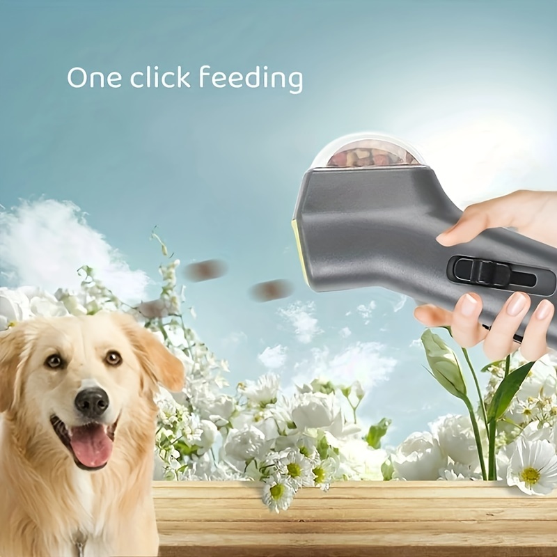 Pet Treat Launcher Dog Food Catapult Dog Stuff Puppy Snack Shooter Feeder  Pet Training Dog Interactive Toys