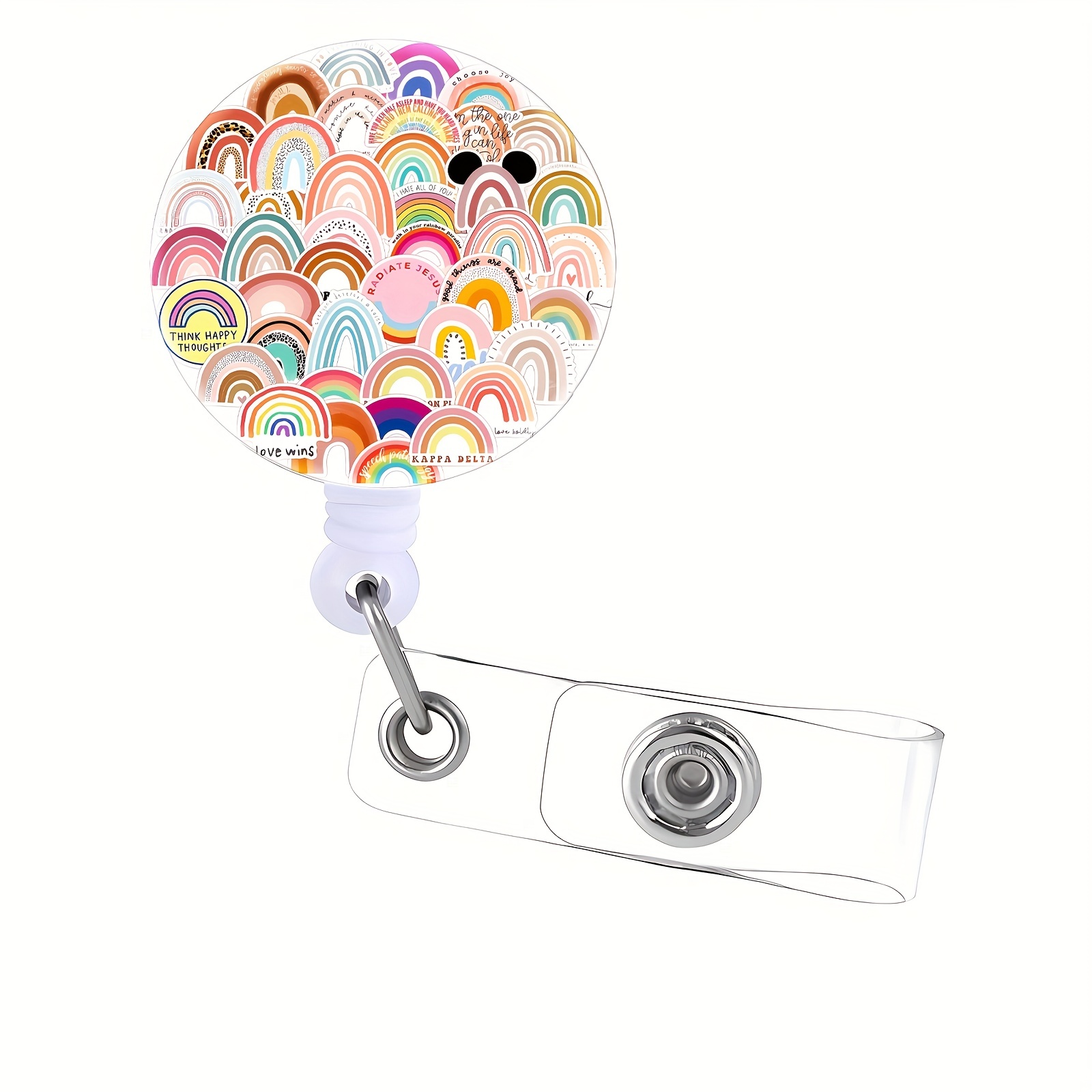 1pc Retractable Badge Reel with Clip for Nurse Nursing Name Tag Card, Cute Funny Retractable Badge Reel for Nursing Student Doctor RN LPN Medical