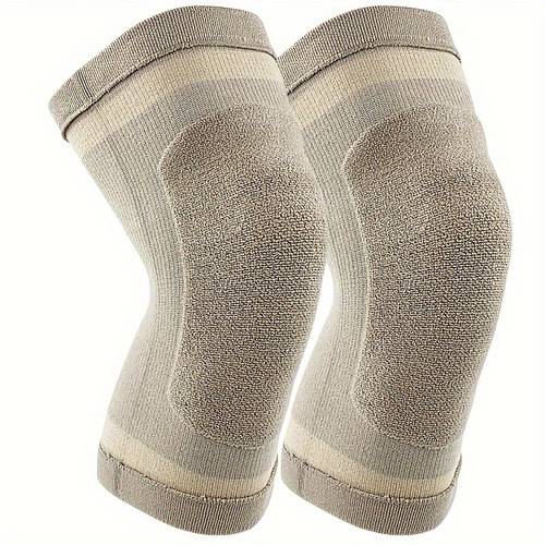 a pair of thickened insulated knee pads for autumn and winter providing wind protection and for the knee joints stretch cashmere knee sleeves are designed to keep your knees warm and snug