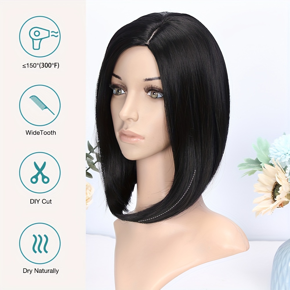 Black bob 2024 wig green