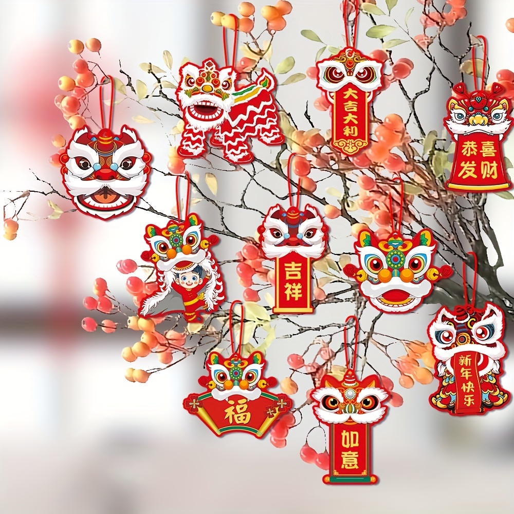Chinesische Charakter Rot Hängen Quasten Ornamente Traditionellen Frühling  Festival Anhänger Hause Geschenke Beliebte Vintage Glück Neue