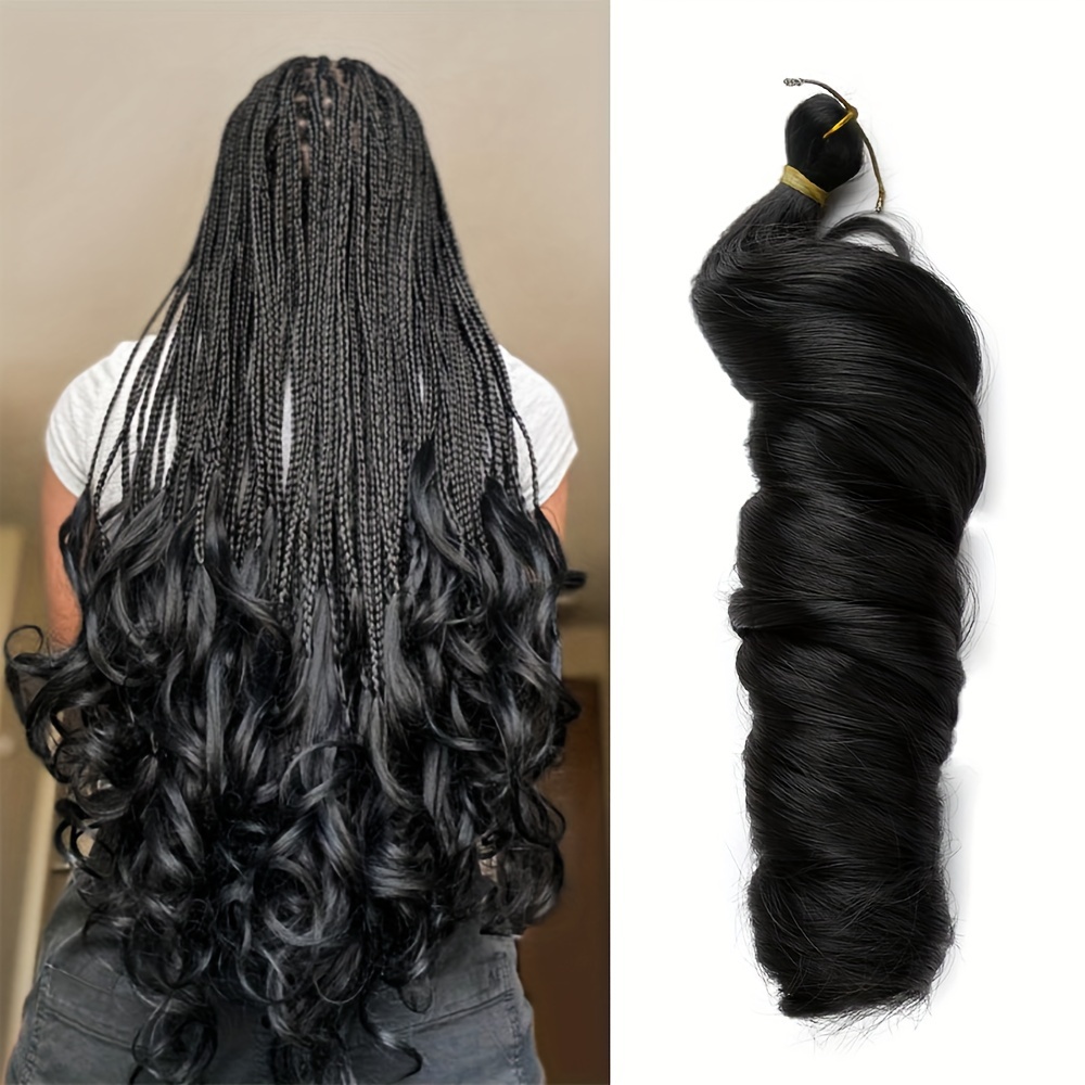 Christmas Synthetic French y Extensions Hair Ombre Black - Temu Canada