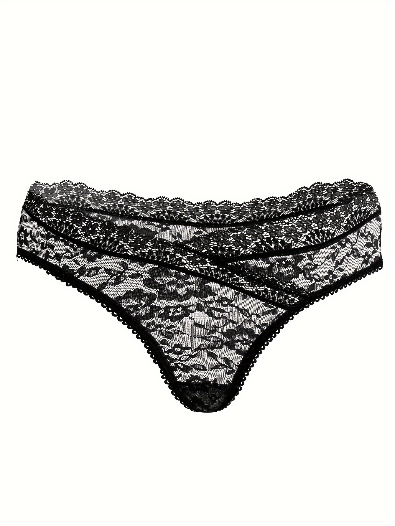 Sexy Lace Semi sheer Satin Low Waist Panties Women's - Temu Canada