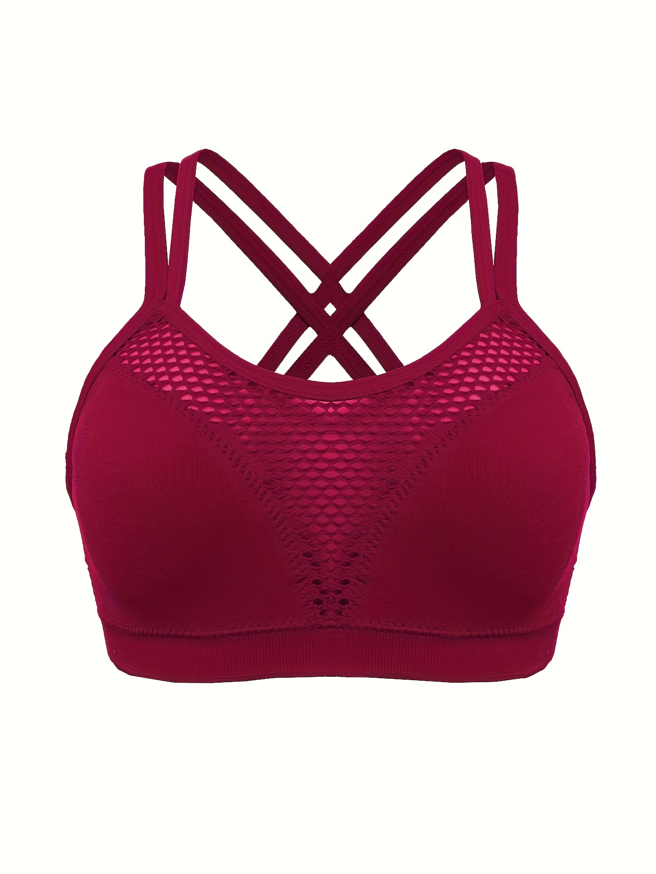 Women Sports bra Round-neck (Red)