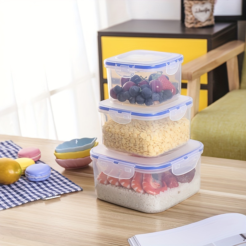 Food Storage Containers With Lids Airtight, Mini Square Fresh Keeping Box,  Freezer Microwave Food Storage Box, Dishwasher Safe, Kitchen Accessaries -  Temu