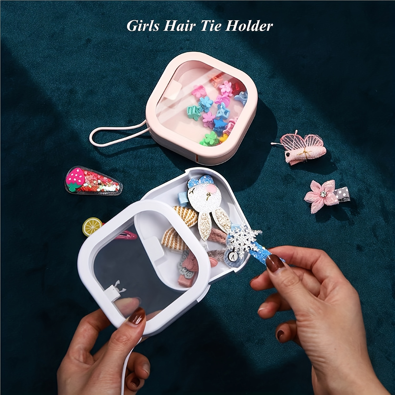 Portable Travel Qtip Holder Hair Accessory Box - Temu