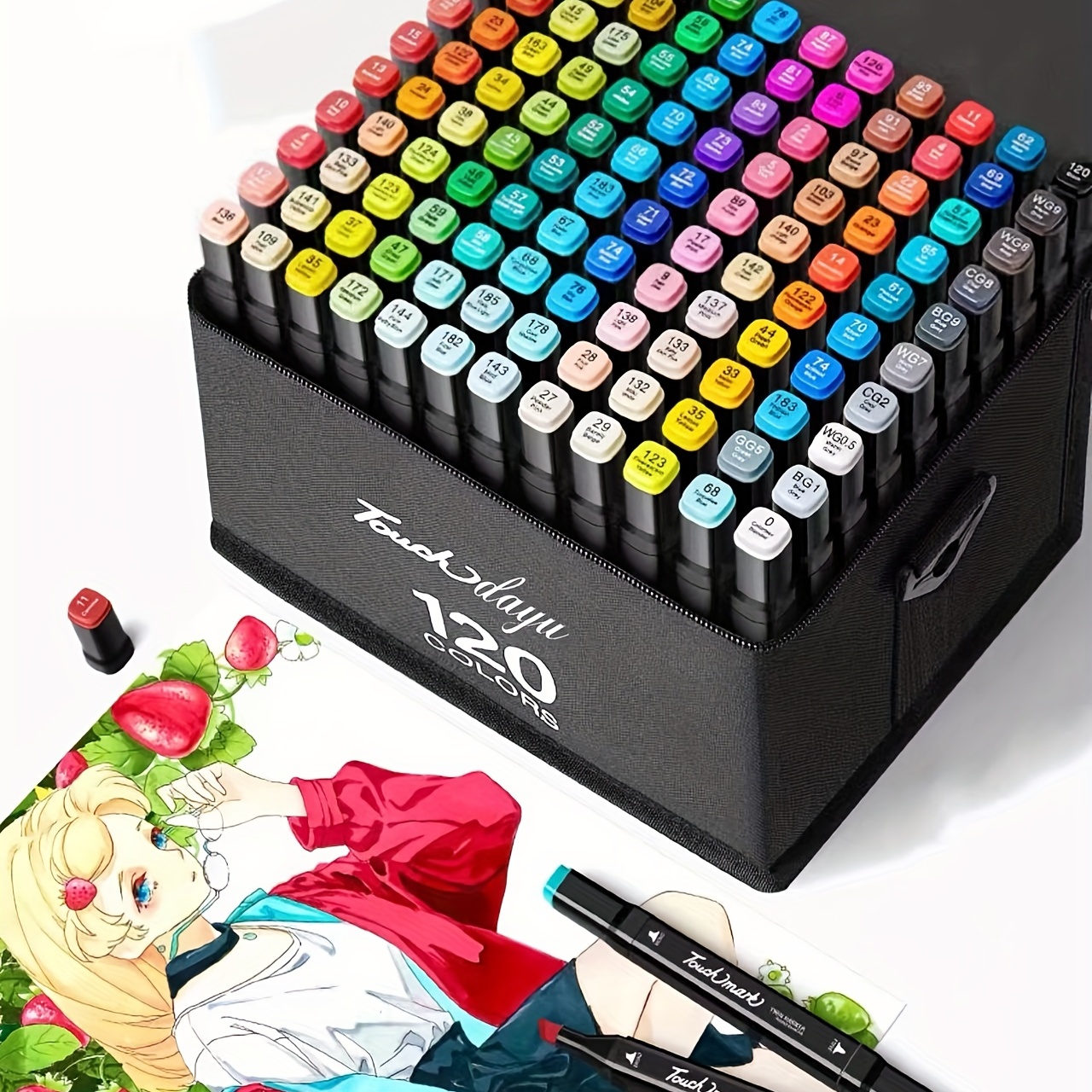 268 Colors Sketch Marker Set Double Ended Oily Alcohol Art - Temu