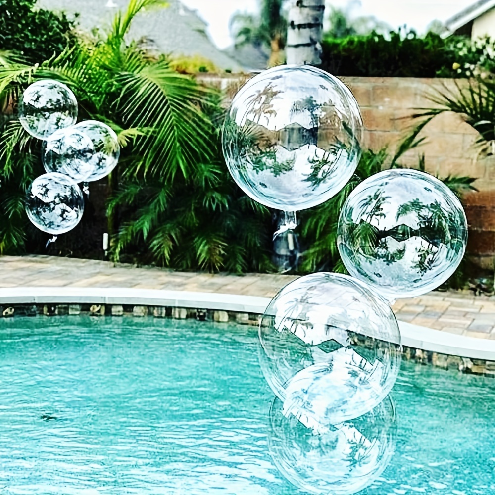 Palloncini Bubble Trasparenti - Primo Compleanno Celeste (18 Pollici)