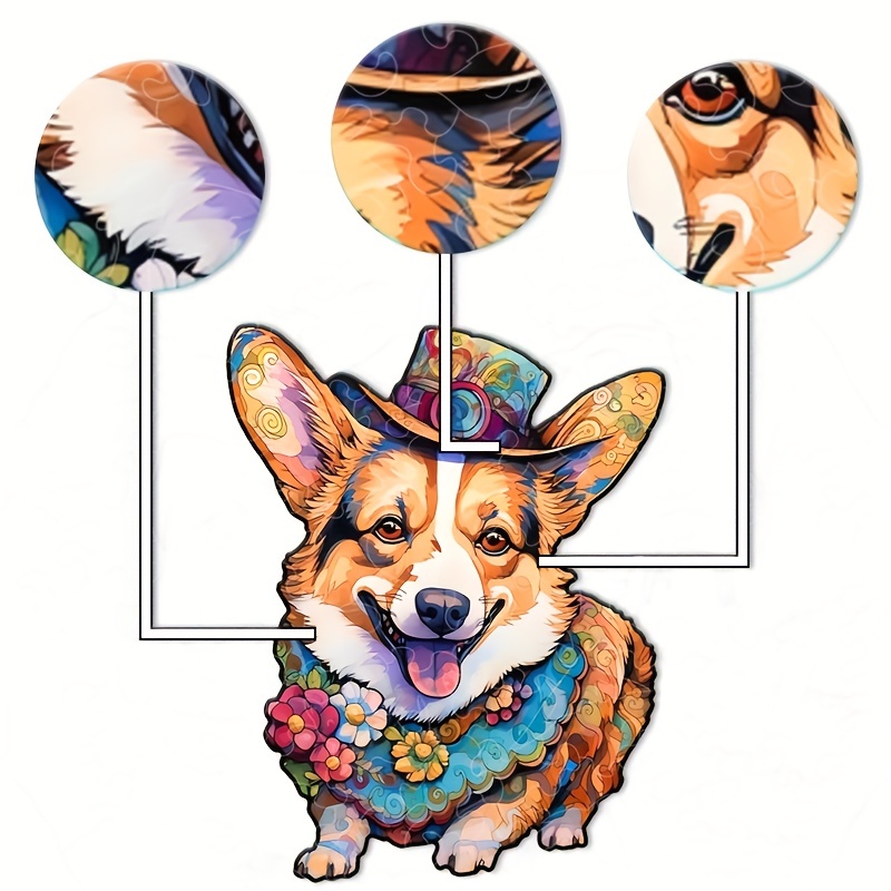  Sunflower Corgi Jigsaw Puzzle