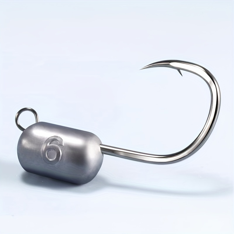 Sharp Lead Head Fishing Jig Hooks Set Fishing Tackle - Temu