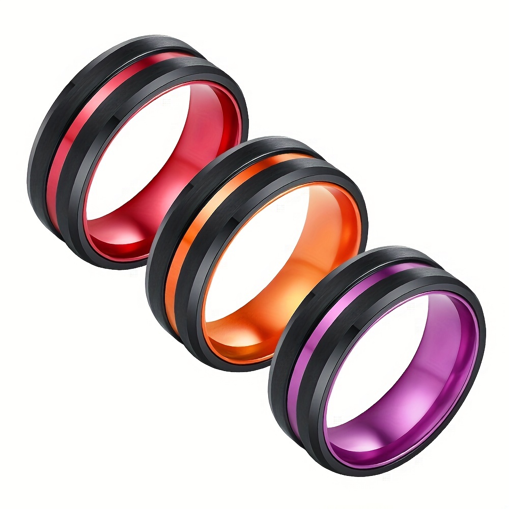 Tungsten comfort fit on sale ring