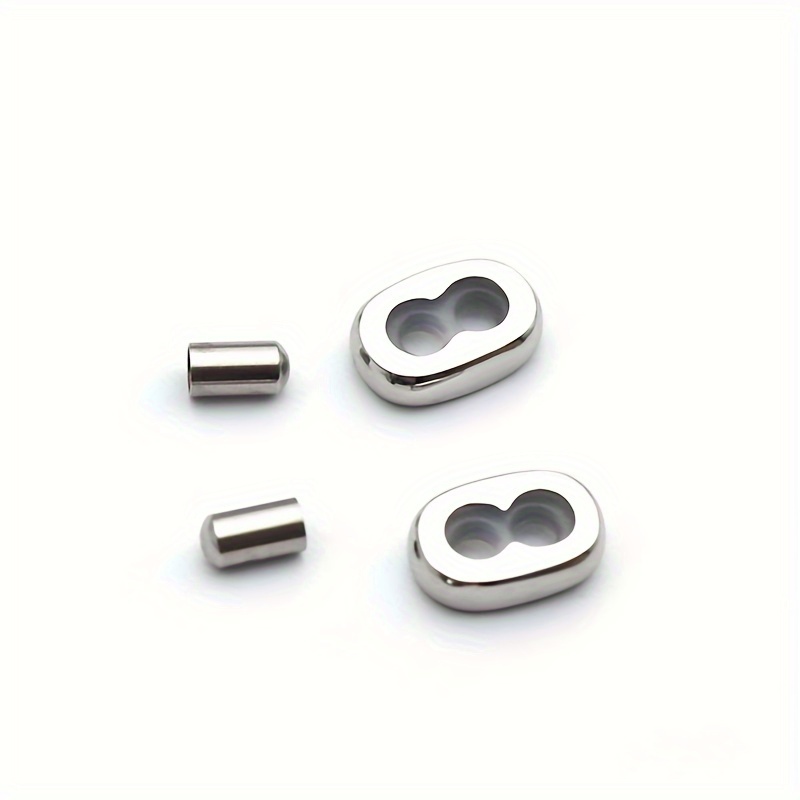 Stainless Steel Adjustment Beads With Non slip Silicone Ring - Temu
