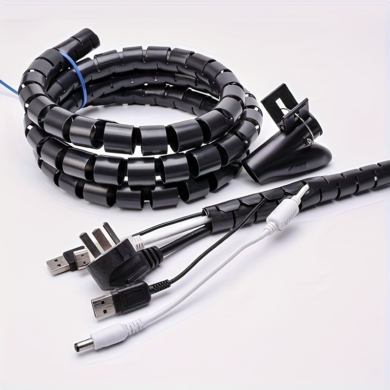Organizador de cables flexible en Espiral Transparente 6mm / 12mm - Arcade  Express S.L.