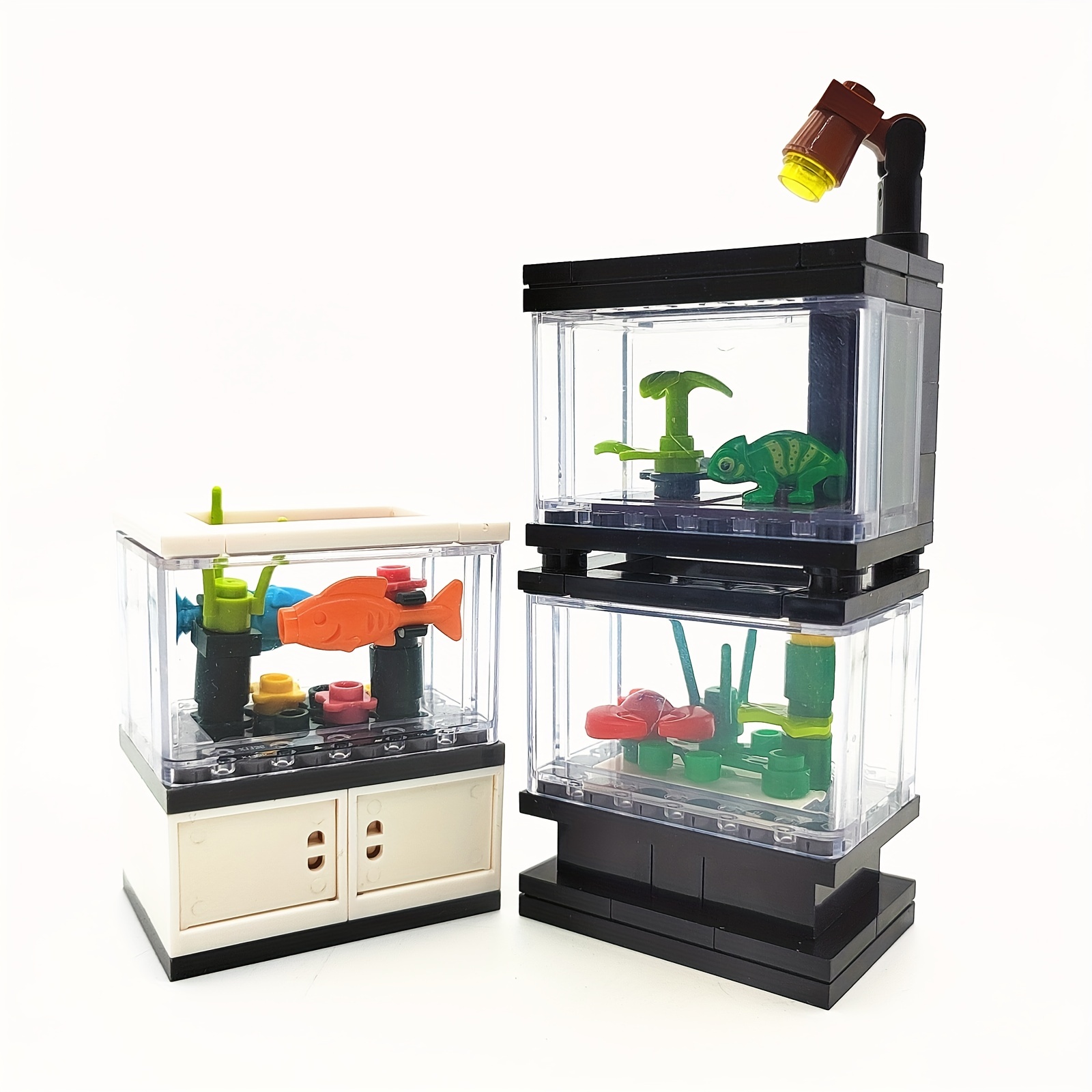 Aquarium Tank Building Blocks Set - Shapes for Free Assembly