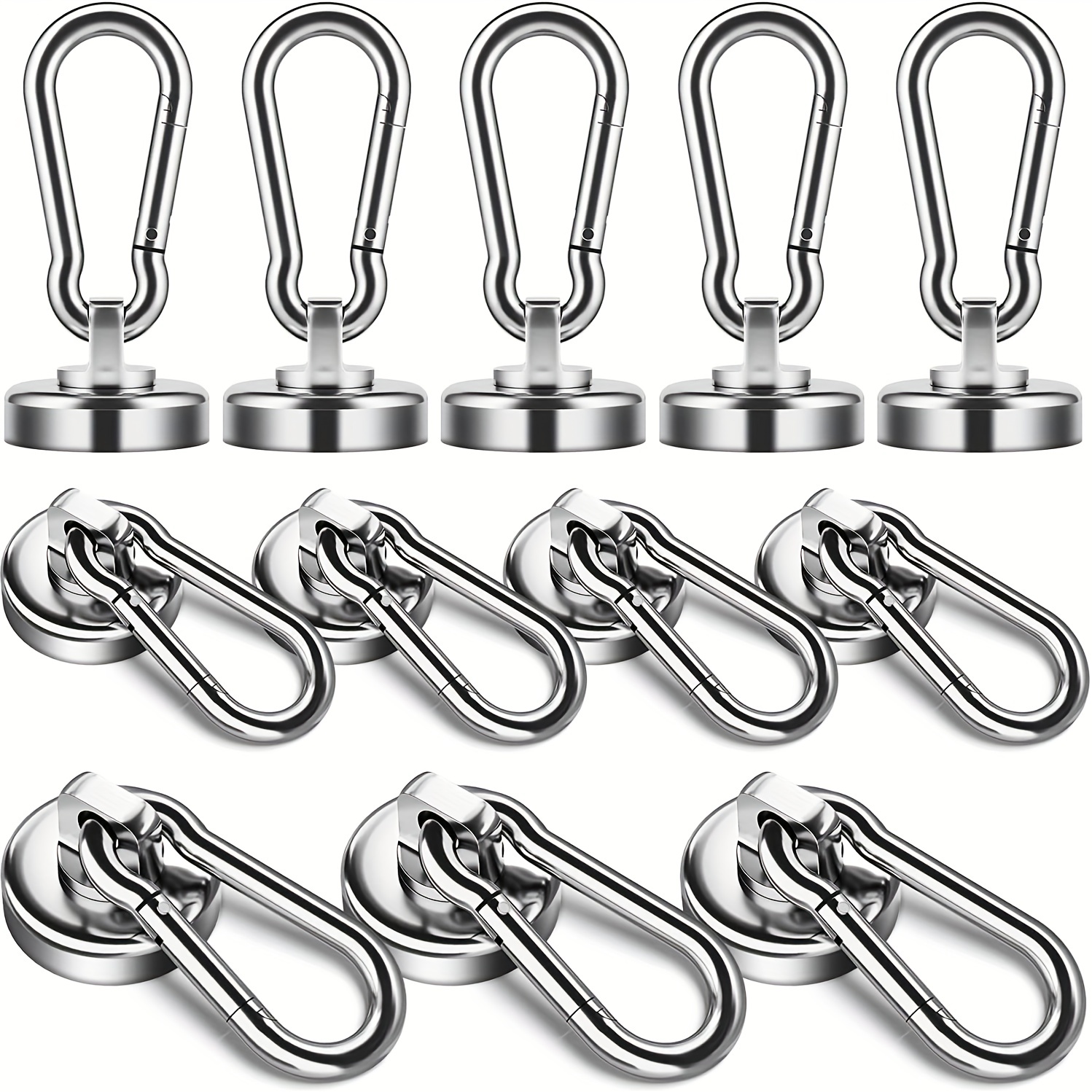 DIYMAG Magnetic Hooks, 25Lbs Strong Magnet Hooks for Kitchen, Home, Cruise,  Workplace, Office and Garage, Pack of 10