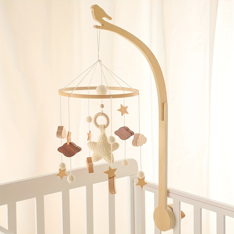 wooden bird bed bell bracket childrens bed hanging rod bed bell bracket accessories home hanging decoration