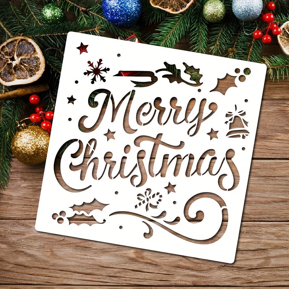 Rudolph Stencil - Plantilla de plantilla de Navidad reutilizable para  manualidades navideñas