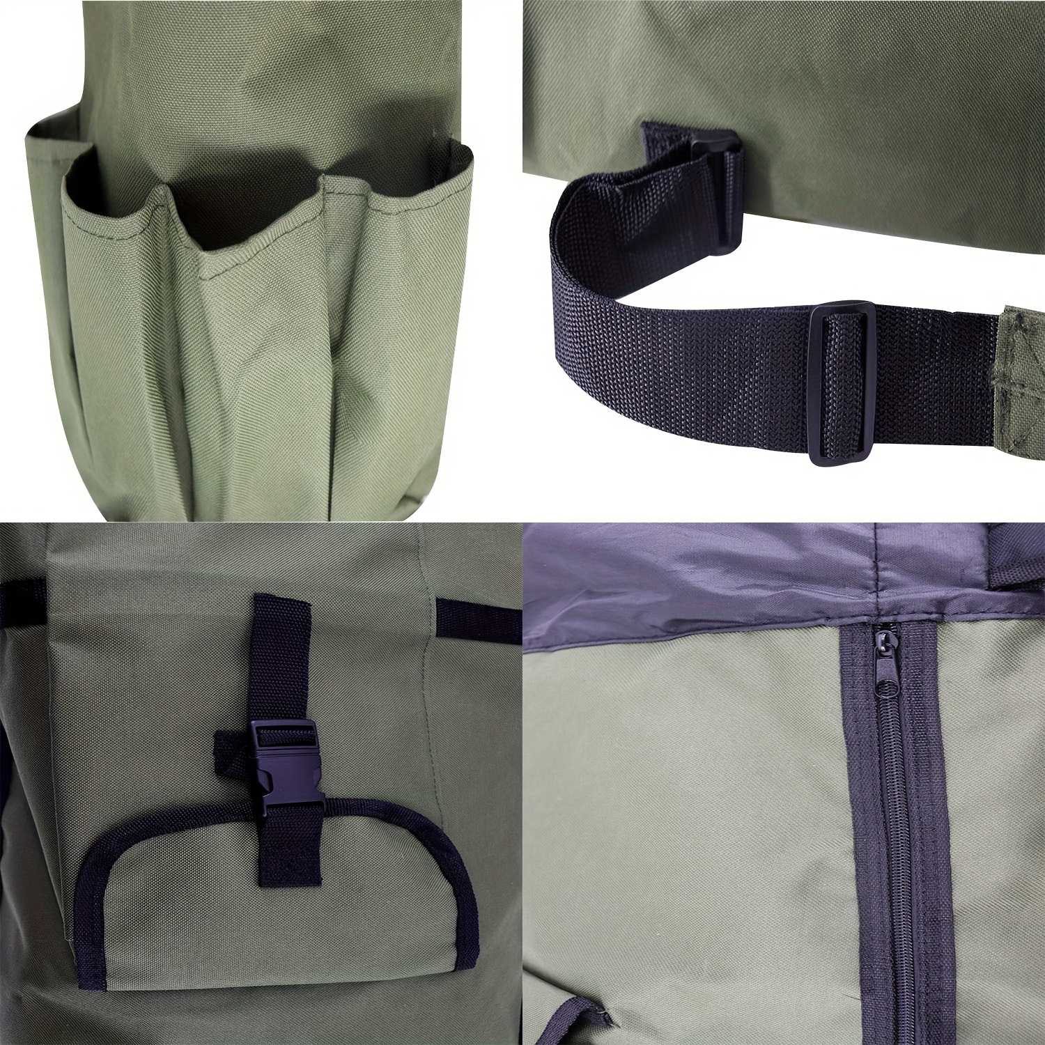 Durable Folding Fishing Rod Bag Portable Oxford Fabric Large