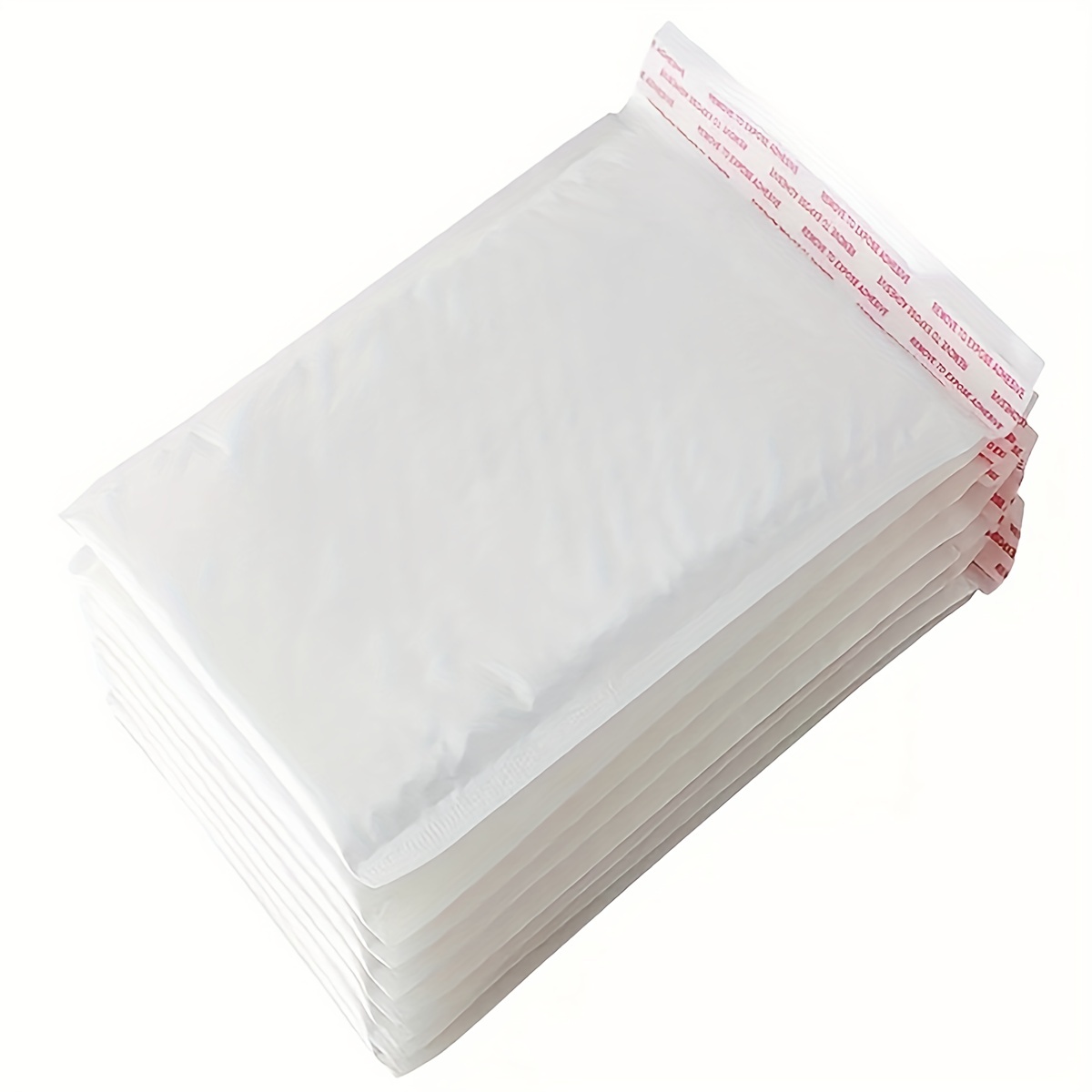 100pcs Bubble Mailers 5.11x5.9+1.57inch(13x15+4 Cm), White Poly Padded  Envelopes Medium Mailing Opaque Packaging Postal Self Seal Waterproof  Boutiqu