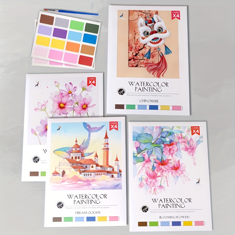 A Sealed Adhesive Watercolor Book 8k16k32k Portable Color Lead