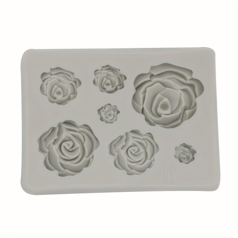 2PCS Rose Flowers silicone molds Cake Chocolate Mold wedding Cake