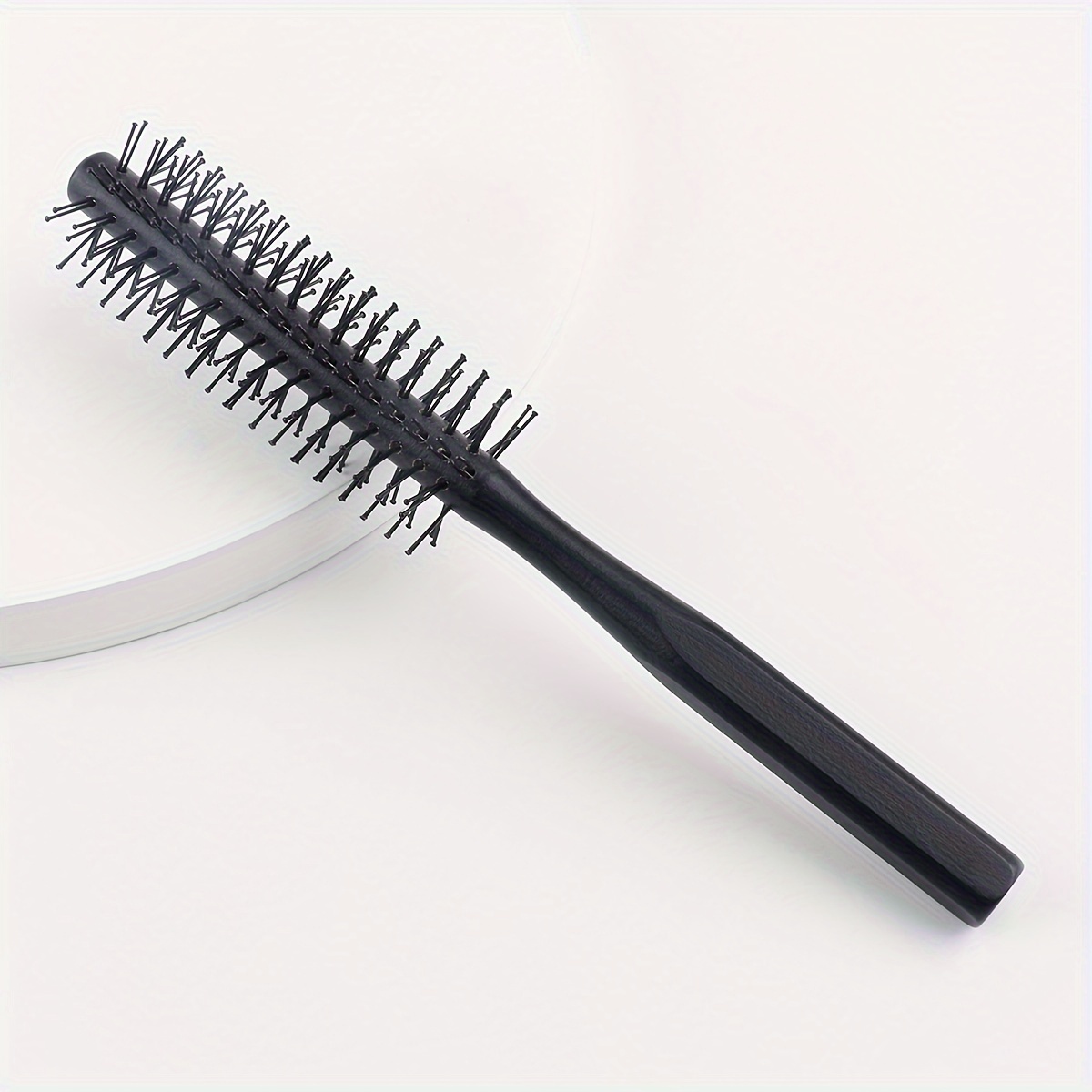 

1pc Wooden Roller Comb Barber Styling Hair Comb Hairdressing Comb For All Hair Types