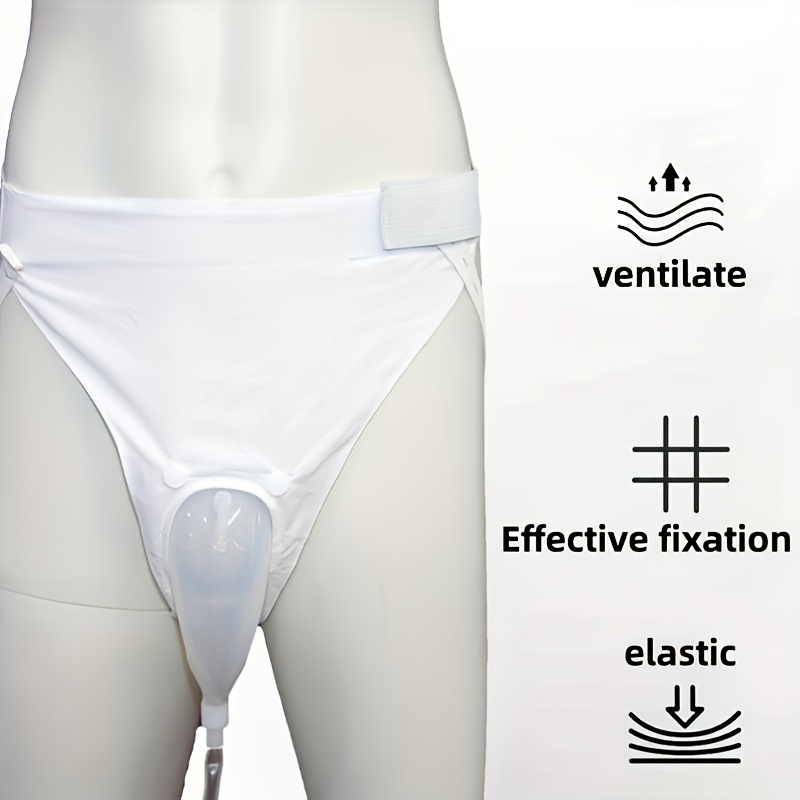 Men Incontinence Pants With Collection Urine Bag Portable Leak Proof Leg  Pee Catheter Holder For Elder