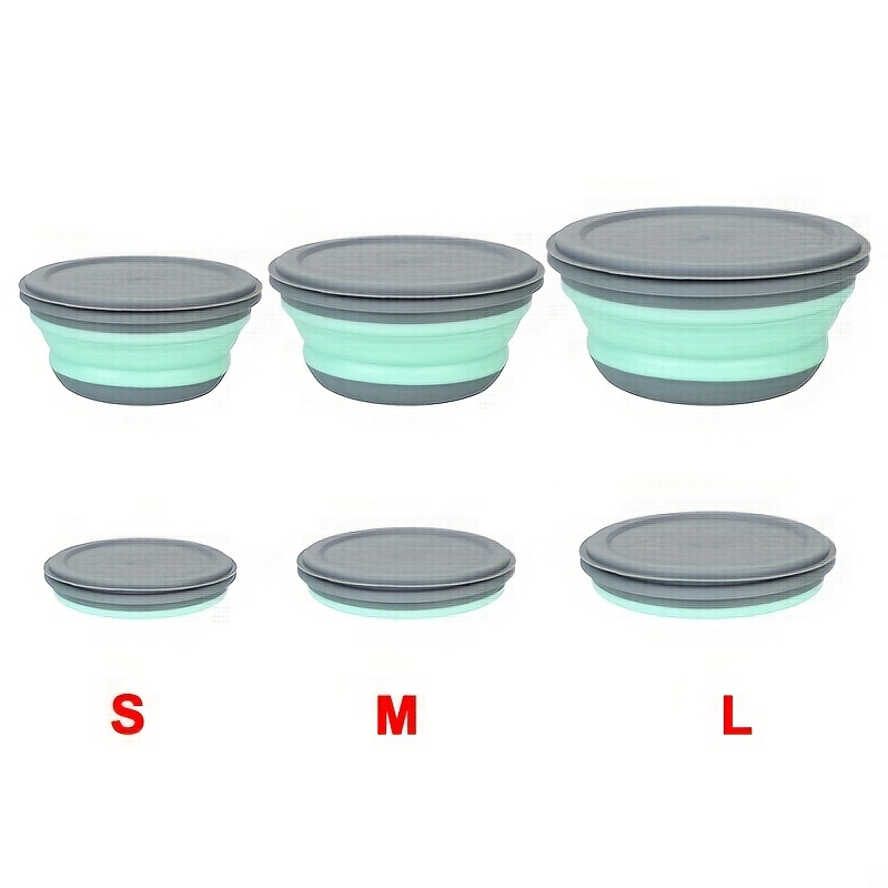 Mastrad Multi-Use Collapsible Silicone Green Salad Bowl Set