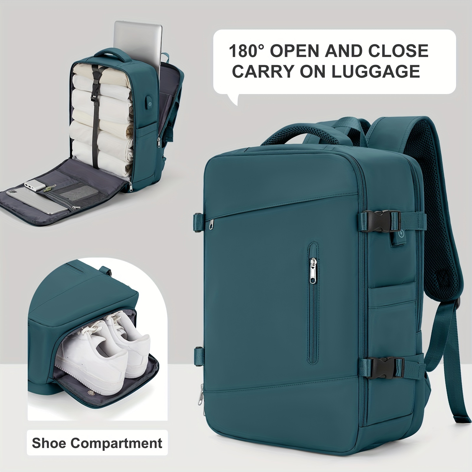 Large Travel Backpack Carry Backpack Hiking Laptop Backpack - Temu