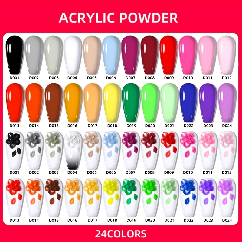 Acrylic Powder Set 9 Colores Acrylic Nail Powder Serie - Temu Chile