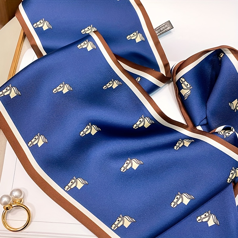 New Silk Scarf Pony Tie Bag Handle Wrap Accessories Ribbon 