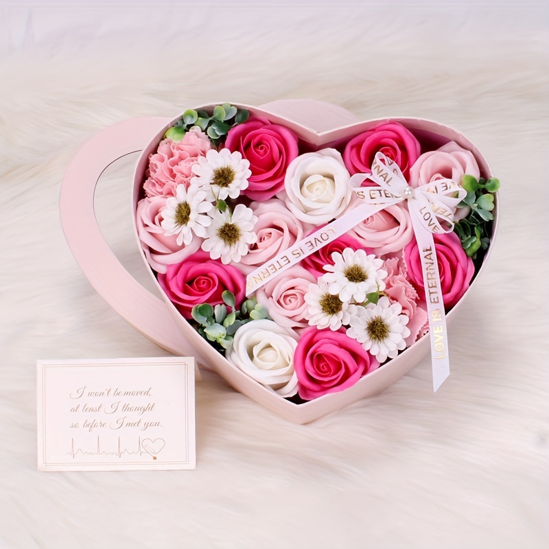 Bouquet di fiori di sapone creativo garofano fiori finti Bouquet di fiori  di sapone artificiale decorazione per feste a casa regali per la festa  della