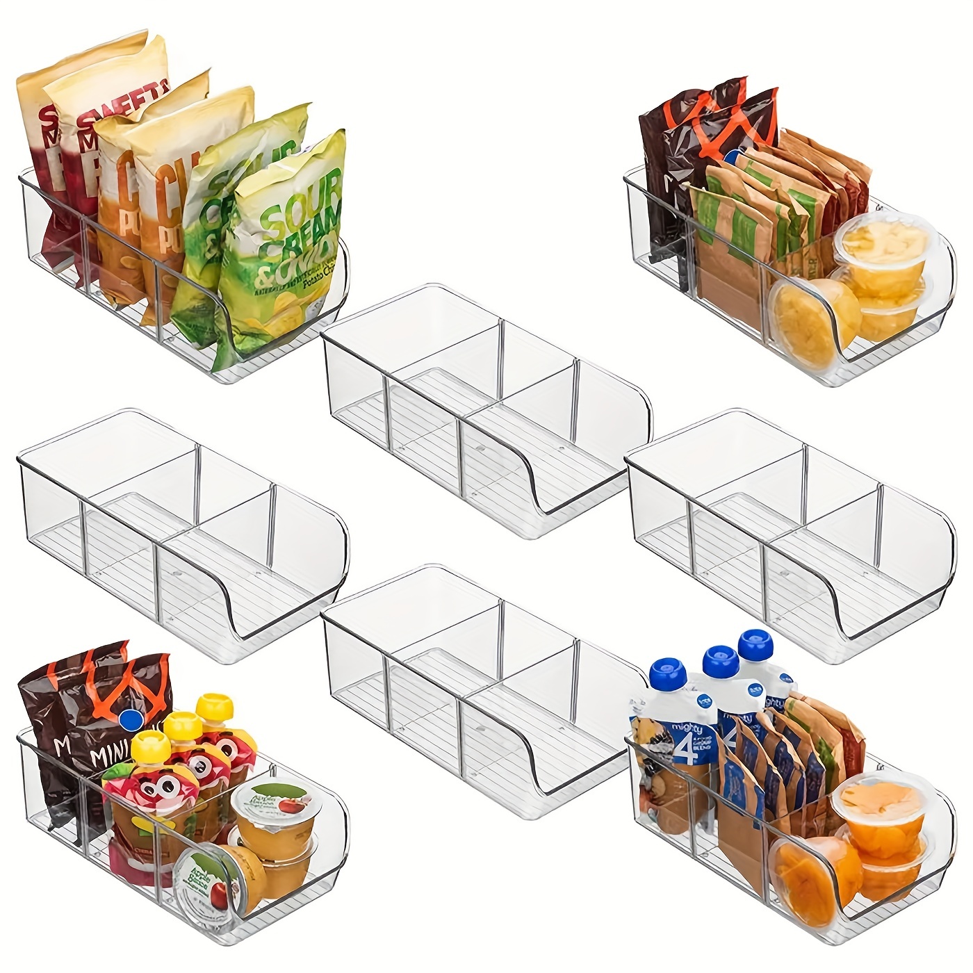 Organizador transparente para despensa de cocina, contenedor de botellas de  condimentos, caja de almacenamiento de artículos diversos para  refrigerador, 2 unidades por lote - AliExpress