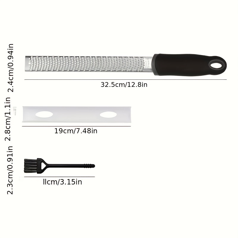 Grattugia per formaggi da cucina e zester di limone - impugnatura  ergonomica - facile da grattugiare o scorza Limone, arancia, agrumi (1pc,  giallo) Z