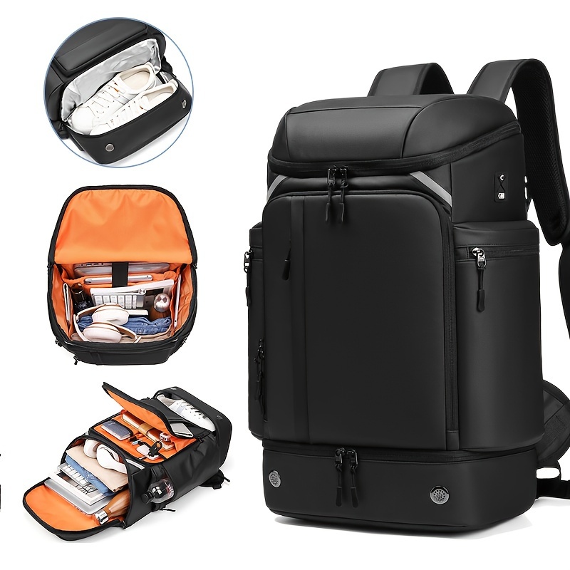 Men's Travel Backpack Large Capacity Hiking Backpack - Temu