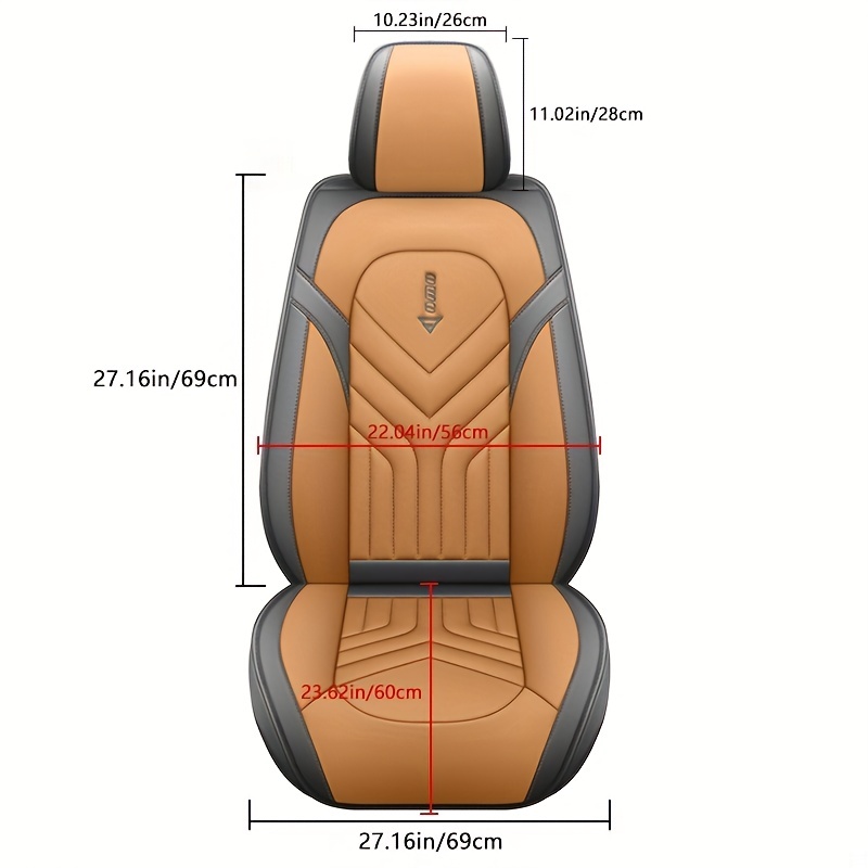 5 Seats Car Seat Cover Breathable Full Surround Auto Front - Temu
