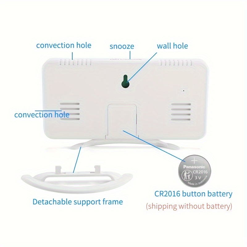 Sveglia ad alto volume con scuotiletto per il sonno pesante, doppia sveglia  a vibrazione con caricatore USB per sordi con problemi di udito da Tingquan