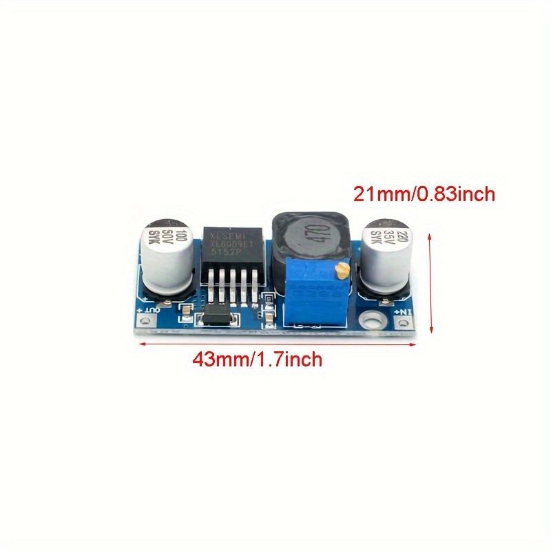 5pcs XL6009 Boost Module DC-DC Adjustable Module DC3.0-30V To DC5-35V  Output Voltage Power Converter Circuit Board Module 400KHz