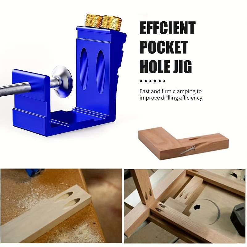 Pocket Hole Jig Kit 15° Woodworking Inclined Hole Jig Drive - Temu