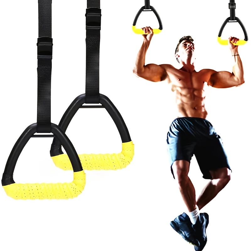 Pull up Gym Ring - Adjustable Strap Workout Gymnastic Ring For