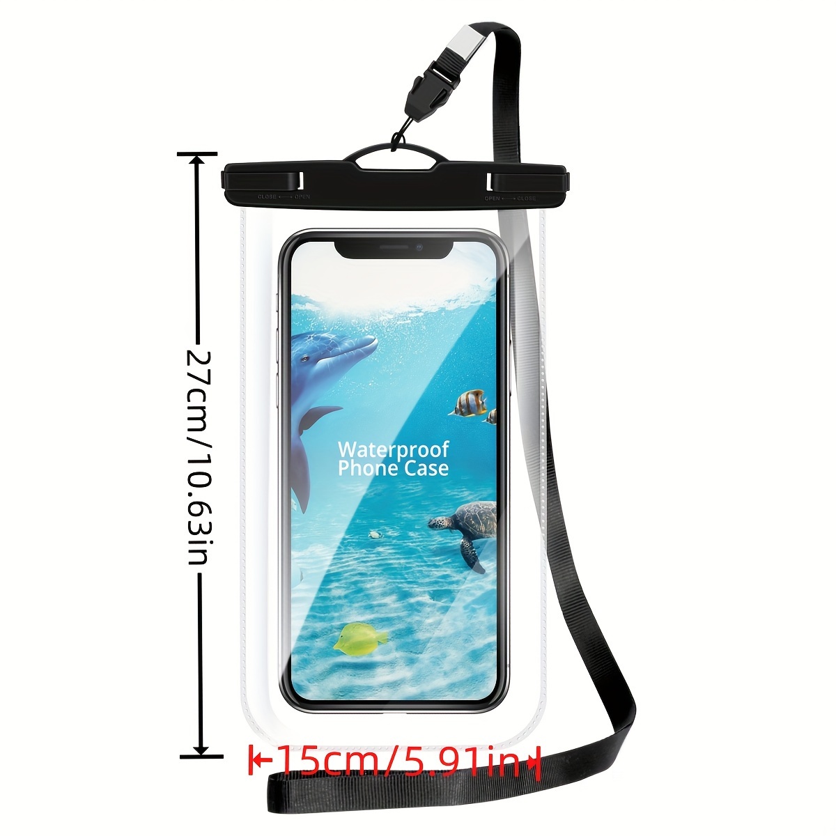 Funda Impermeable Celular 2 PC Protector de Agua IPX8 Universal para  Telefonos