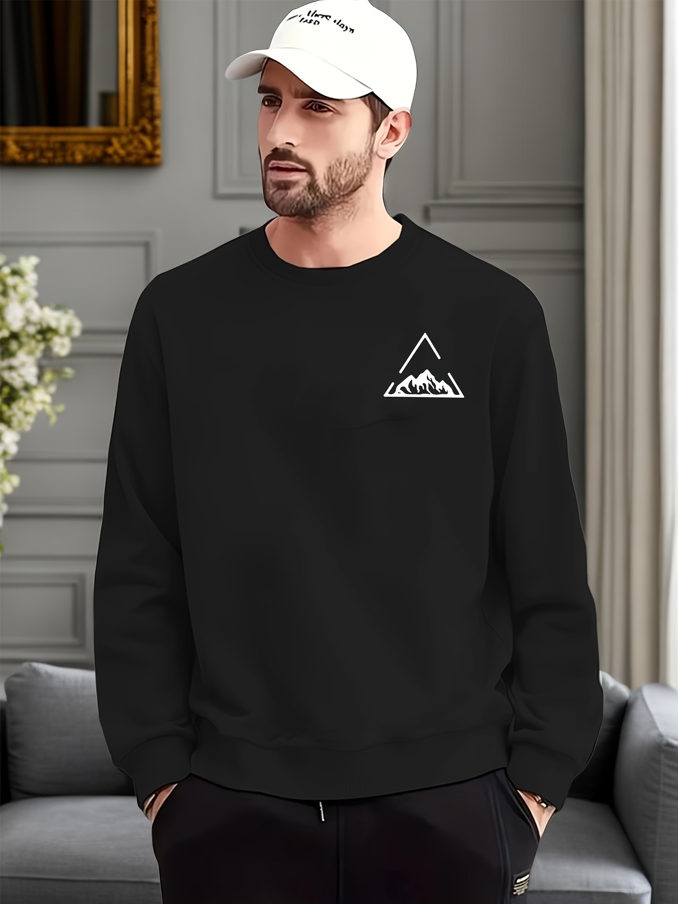 Triangle unisex long sleeve sweatshirt-